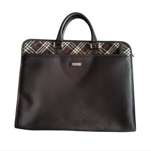 Burberry Black Label Briefcase Tote Bag